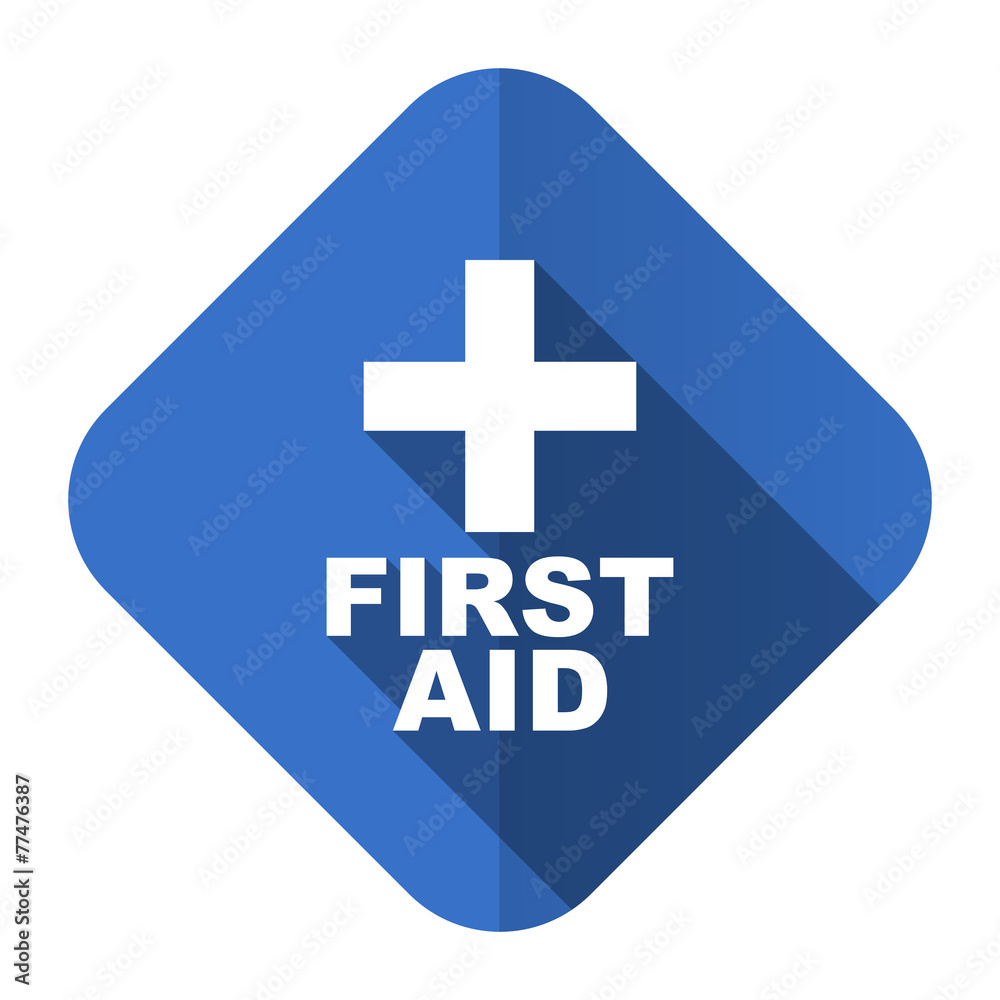 Obraz premium first aid flat icon