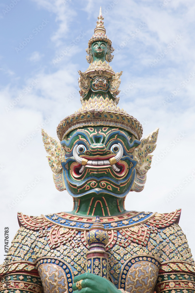 Green Giant in the Temple of the Emerald Buddha