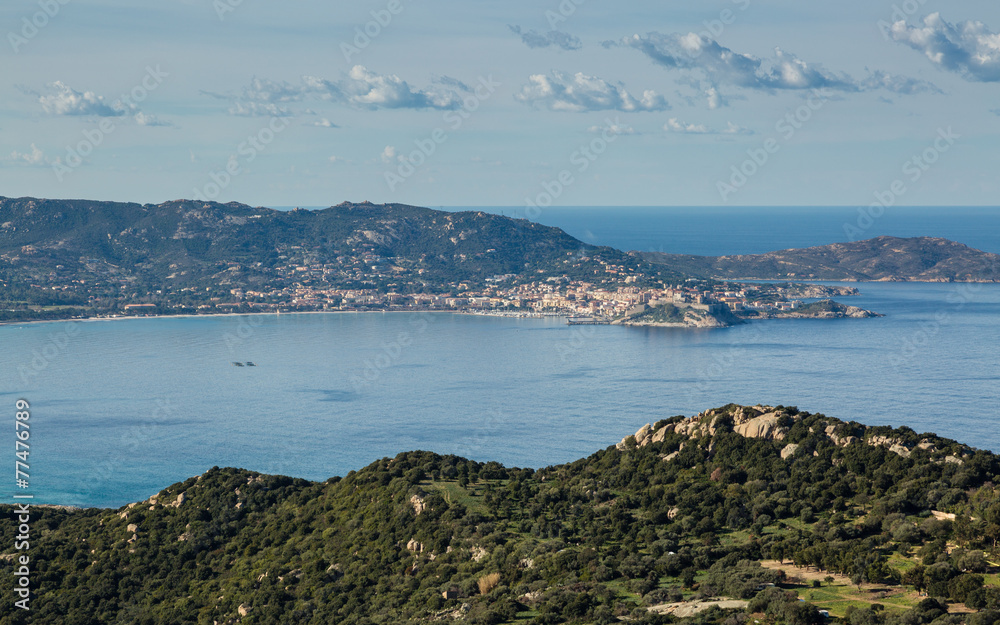 Calvi Bay in Balagne region of Corsica