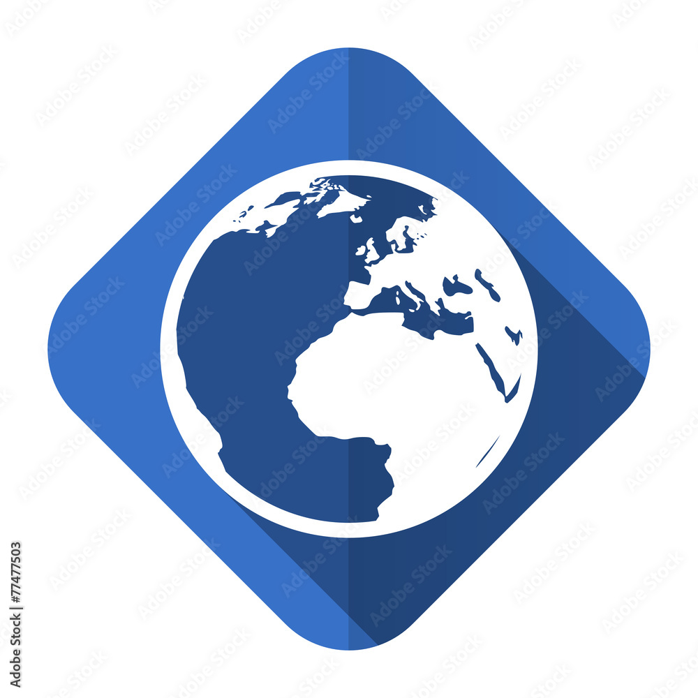 Naklejka premium earth flat icon world sign
