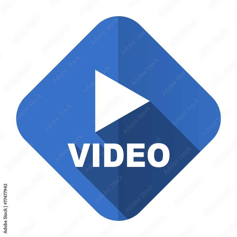 video flat icon