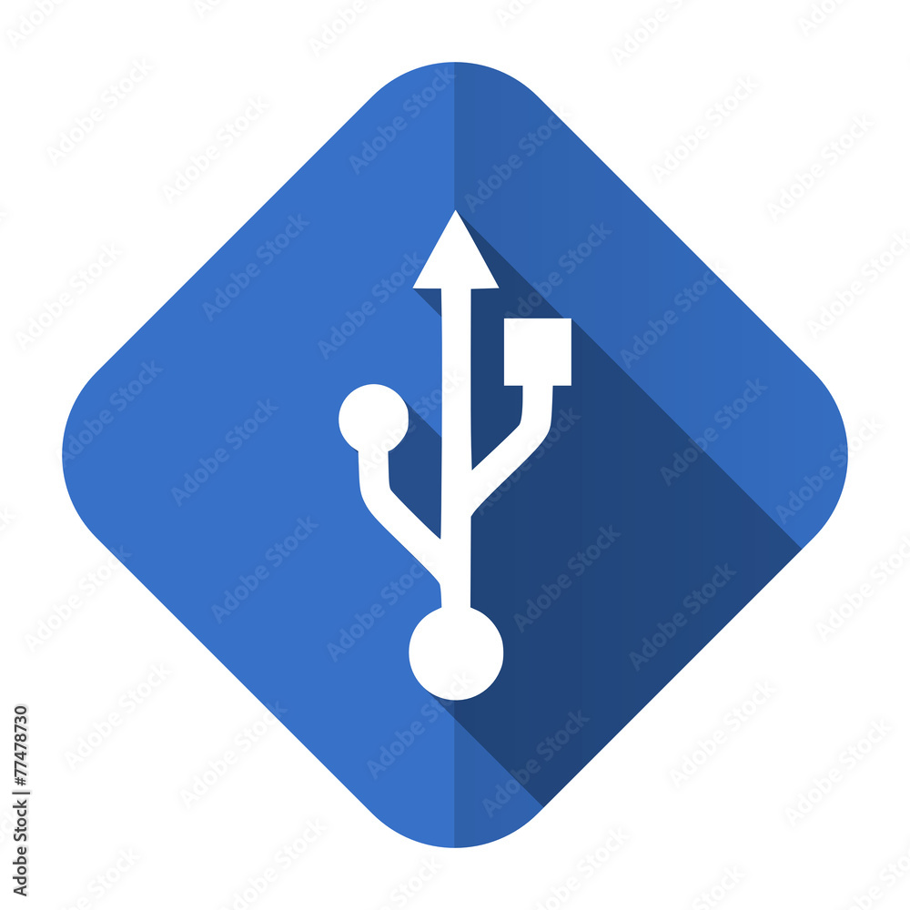 usb flat icon flash memory sign