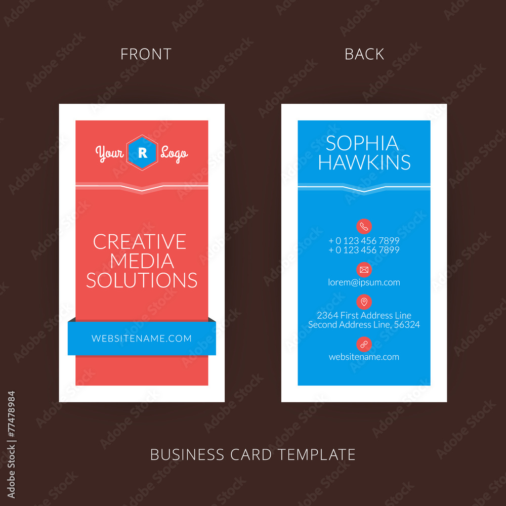 Vector creative and clean business card template