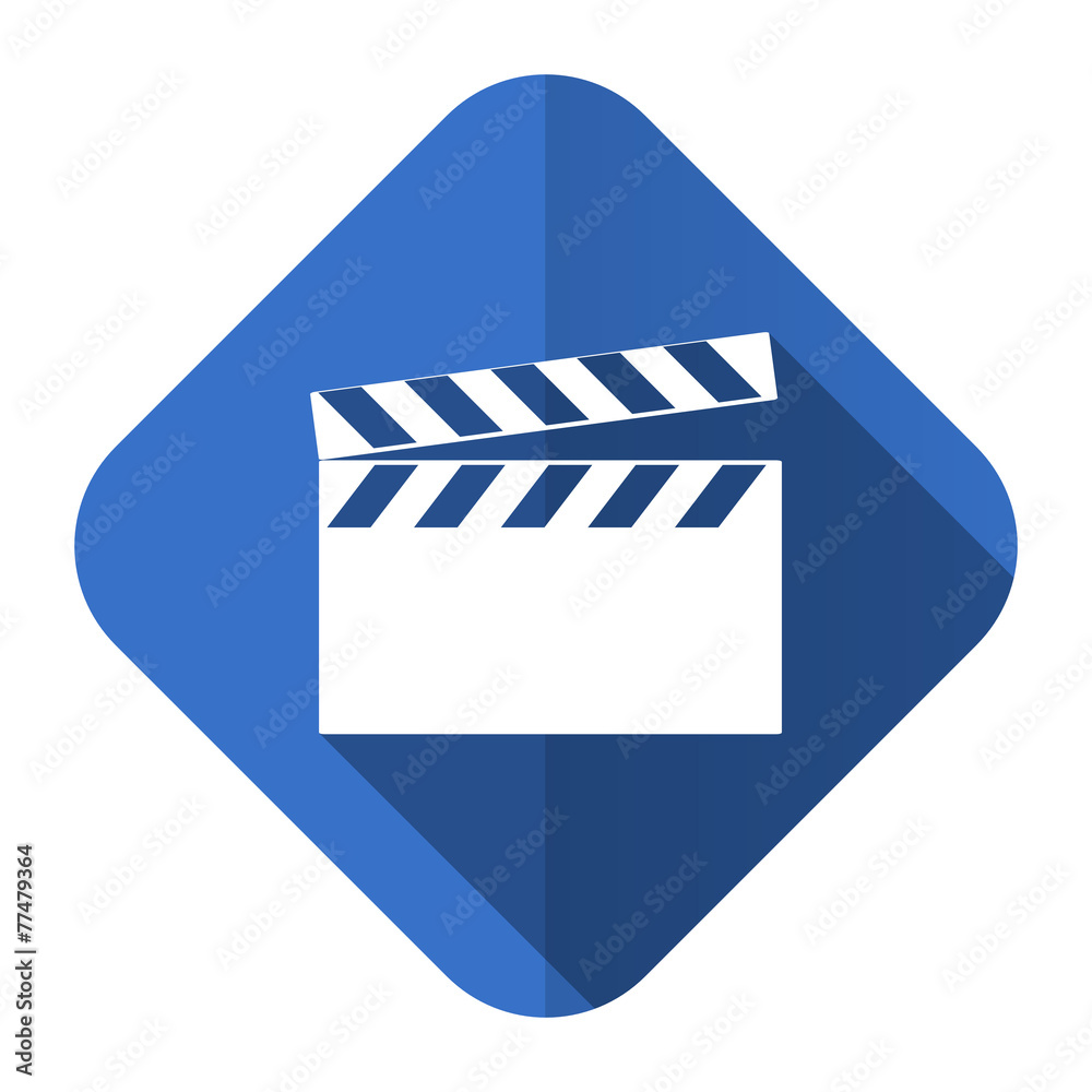 video flat icon cinema sign