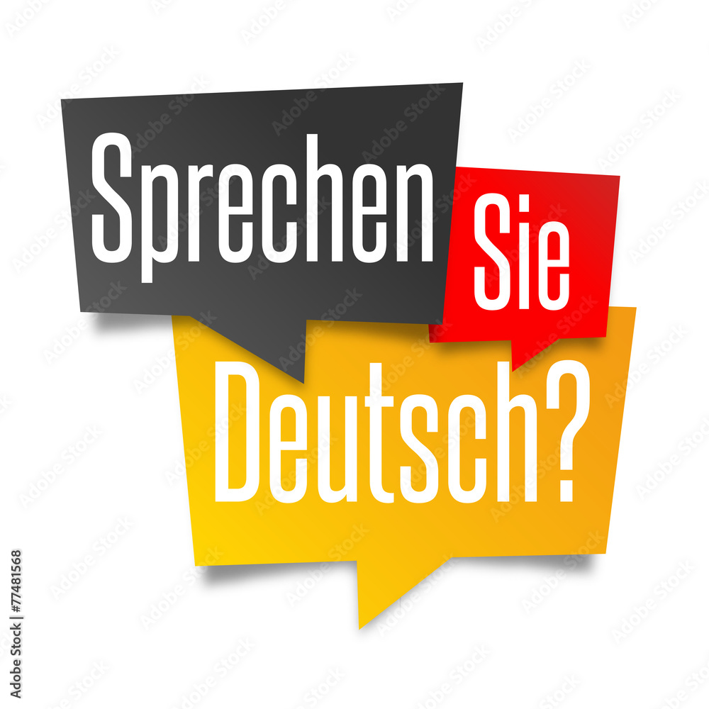 Sprechen Sie Deutsch? Stock Vector