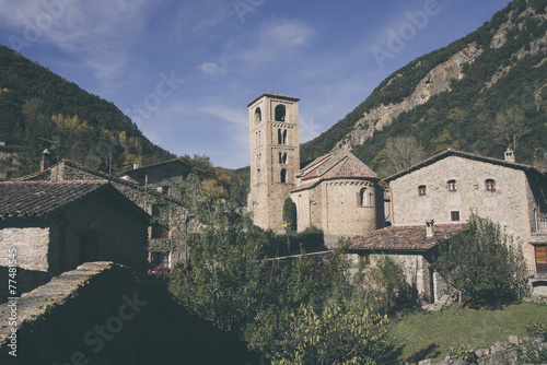 Beautiful mountain village in Catalonia. Spain