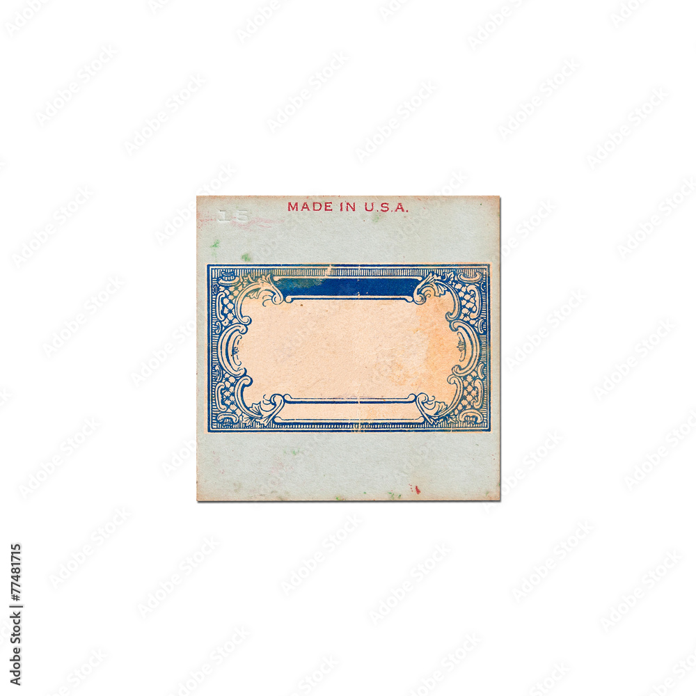 Transparency slides with inscription made in U.S.A on white back Transparency slides with inscription made in U.S.A on white back
