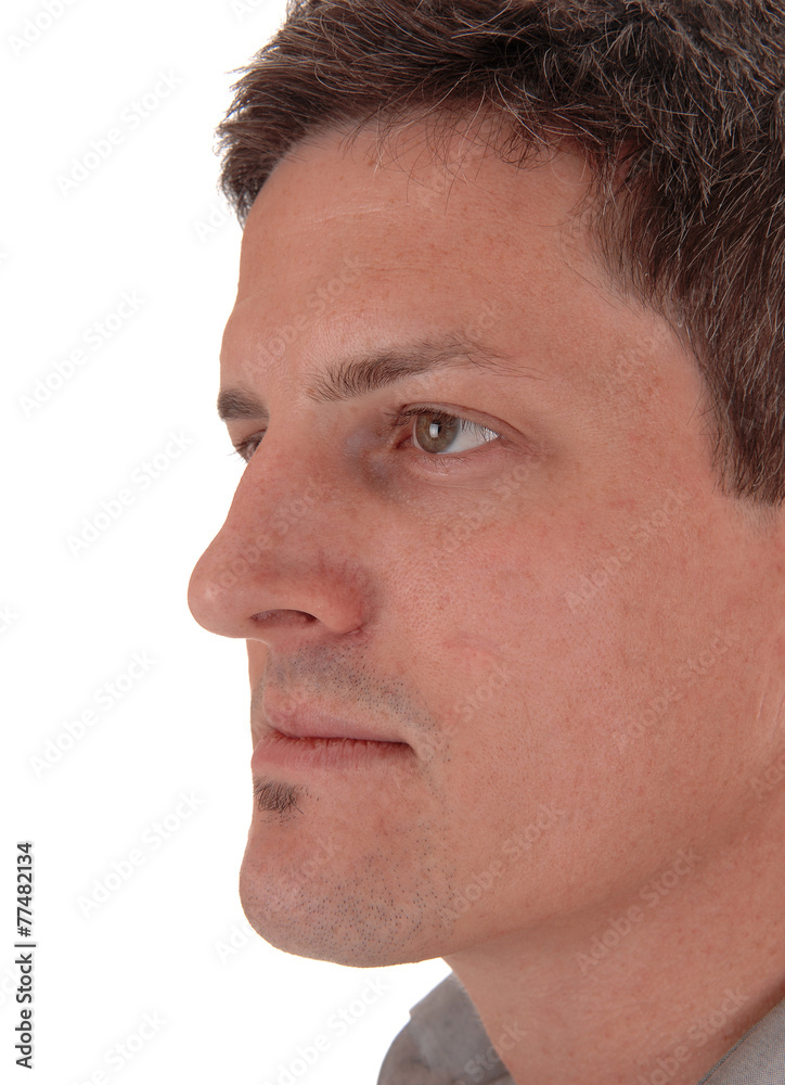 Fototapeta premium Closeup head shoot of man.