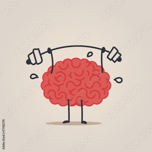 Slika na platnu fitness brain