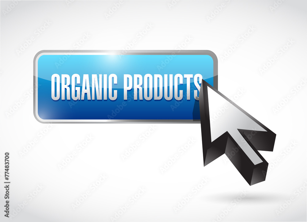 organic product button illustration design organic product button illustration design