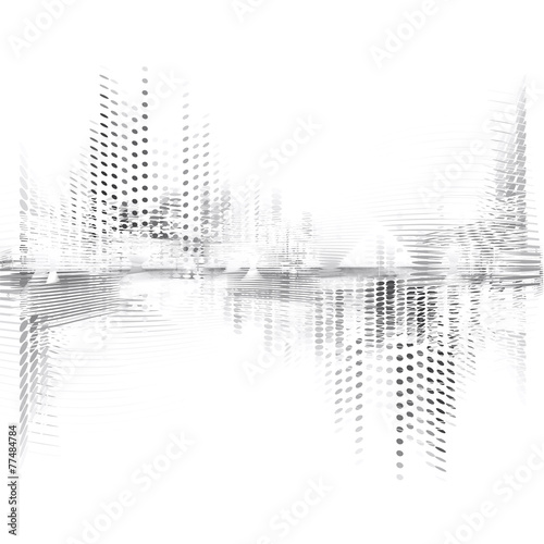 Abstract wavy digital background