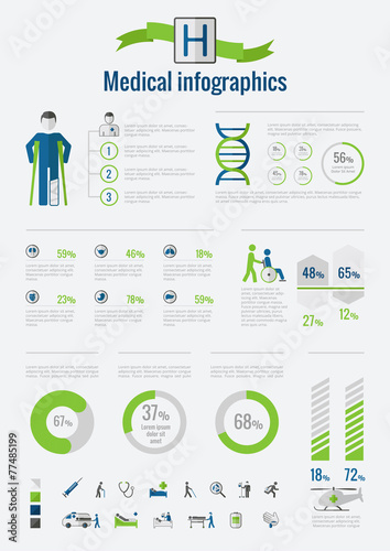 Disability Infographic Elements.