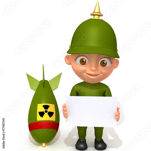 Vászonkép Baby Jake soldier