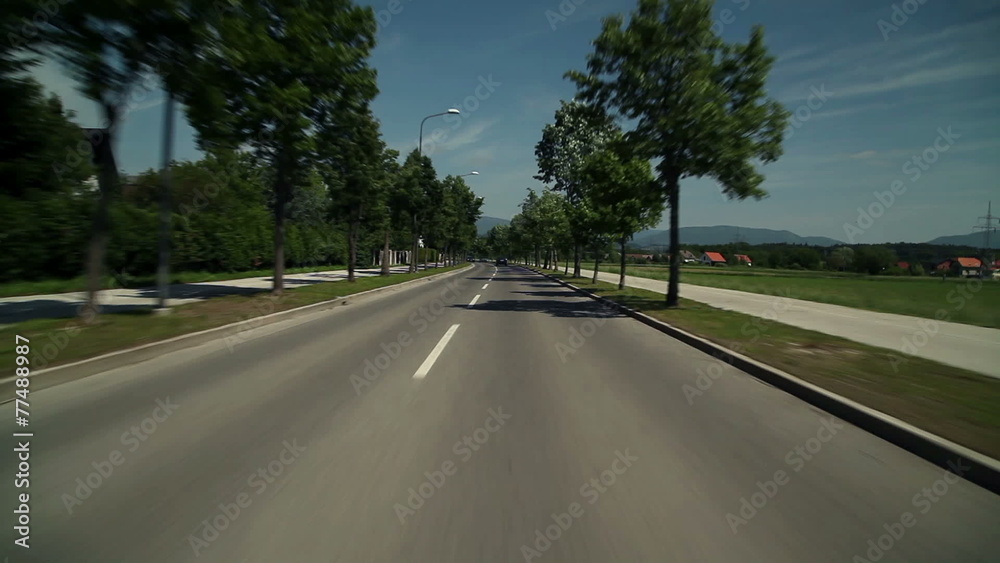 Drivers POW while driving car on road