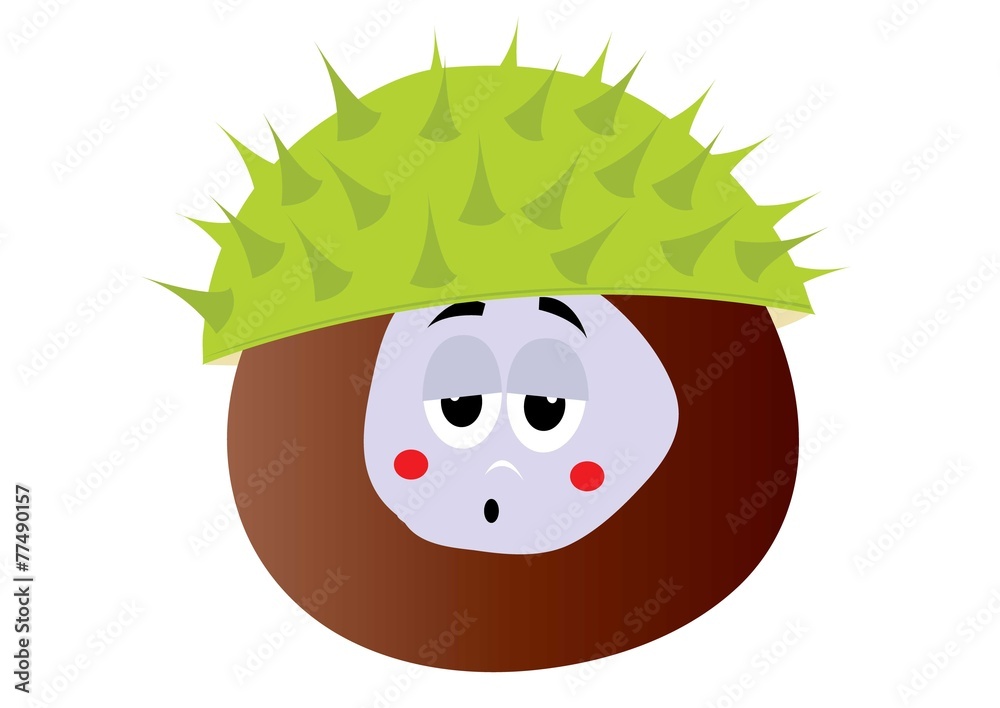 Fototapeta premium kasztanek zdziwiony