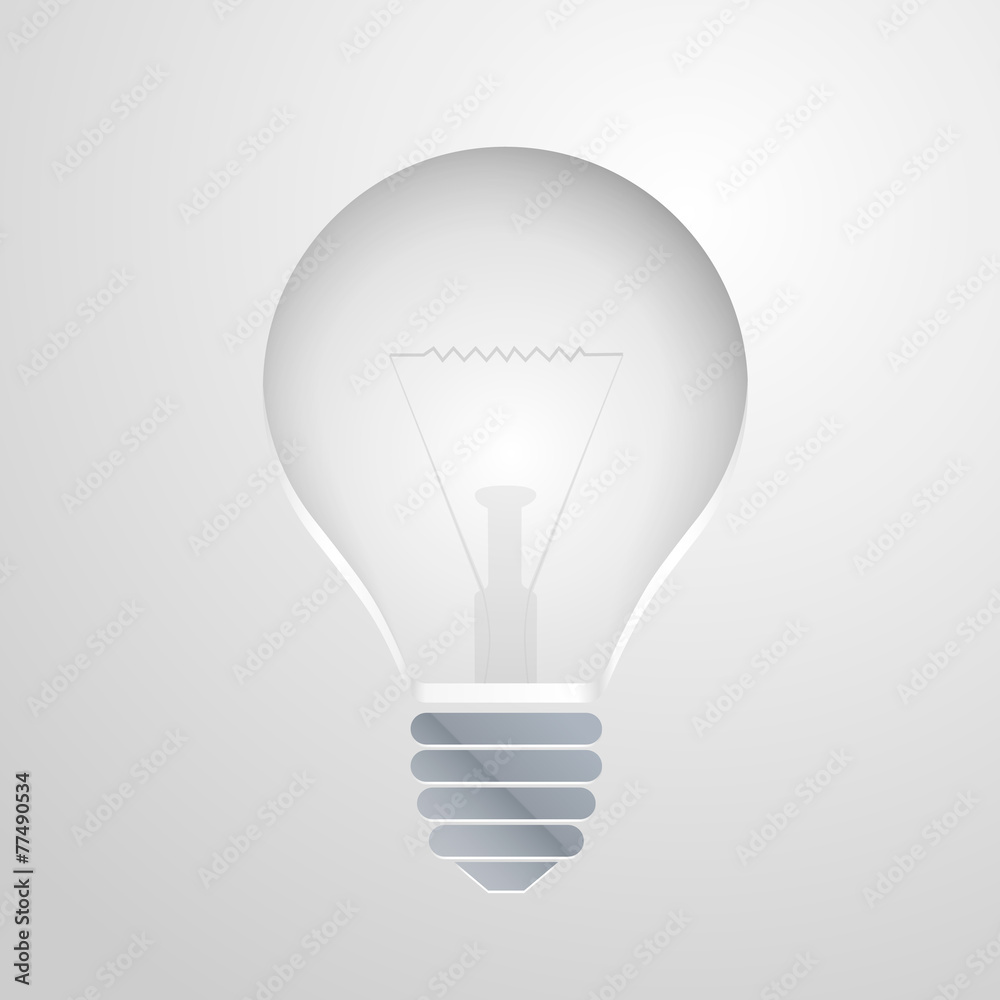 Symbol of idea the bulb Symbol of idea the bulb