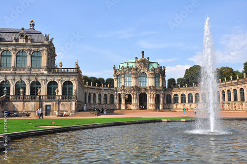 Brunnen im Zwinger von Dresden, Deutschland