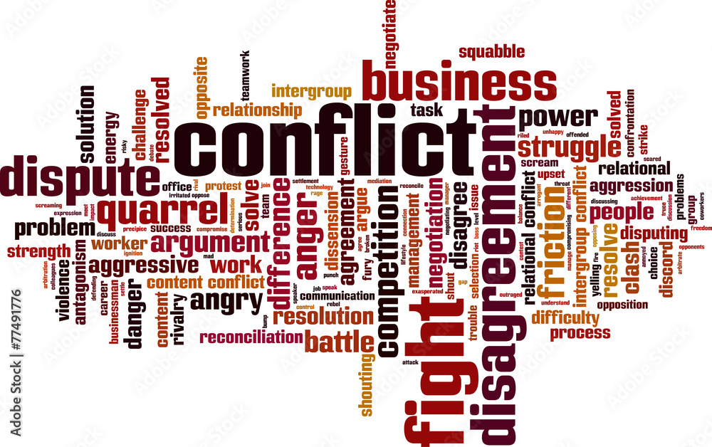 Conflict Word Cloud Concept Vector Illustration Stock Vector Adobe Stock 1000 F 77491776 INntSju5l41AeV04Tr6QpjWE7EjHv5N3