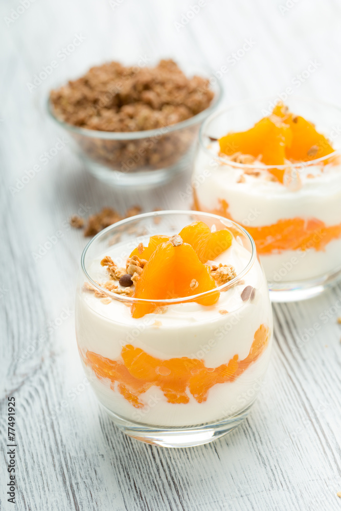 Joghurt mit Mandarinen Joghurt mit Mandarinen