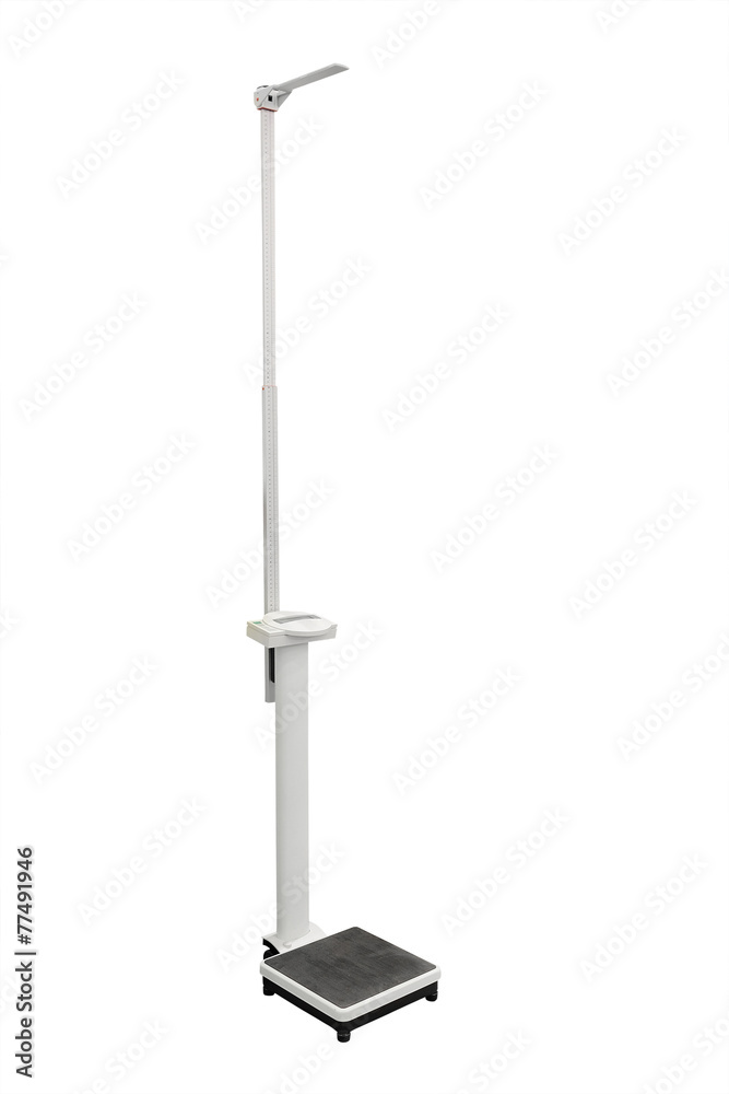 stadiometer isolated under the white background stadiometer isolated under the white background