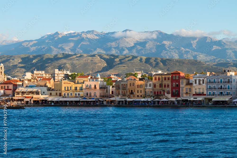 Fototapeta premium venetian habour of Chania, Crete, Greece