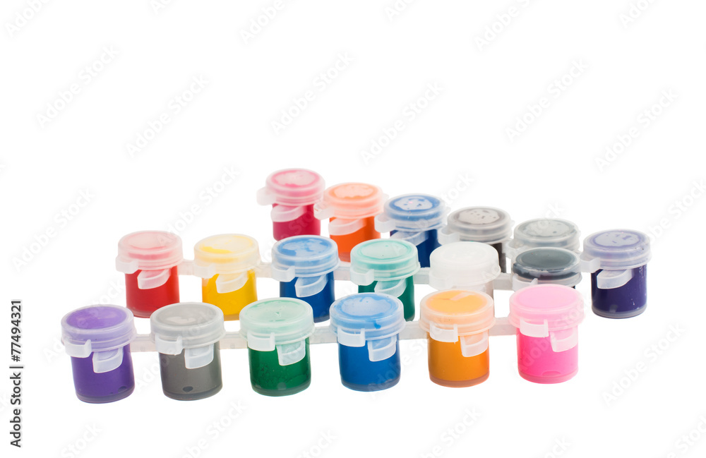 set of watercolor paints set of watercolor paints