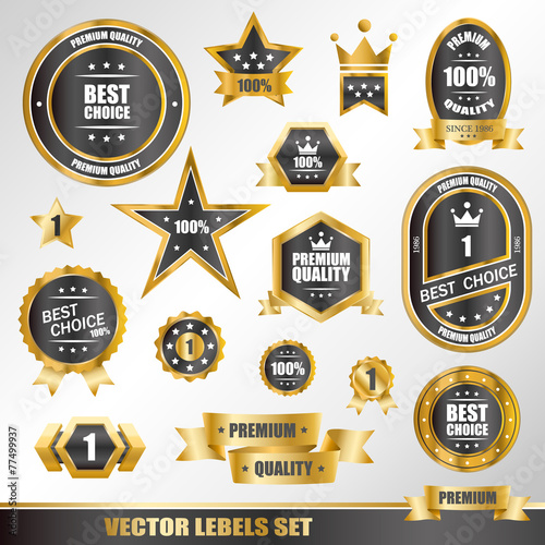 Set of gold labels
