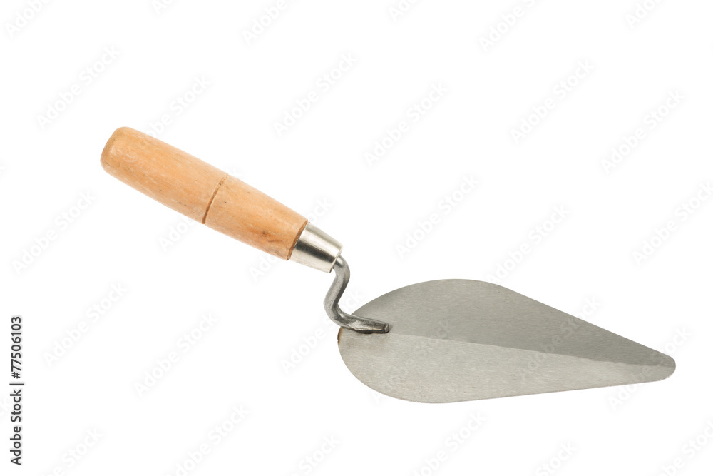 lute trowel on white background lute trowel on white background