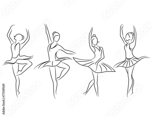 sketch ballet dancer