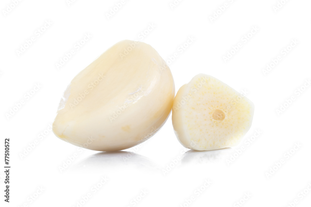Garlic isolated on white background Garlic isolated on white background