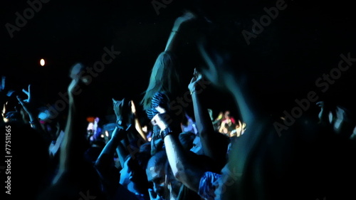 Shot of the crowd on the concert