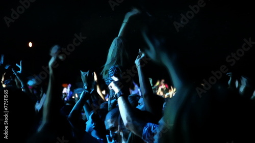 Shot of the crowd on the concert