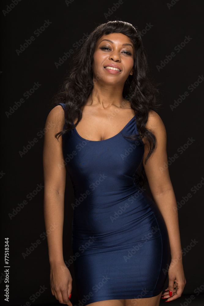 African American black woman smile happy face portrait African American black woman smile happy face portrait