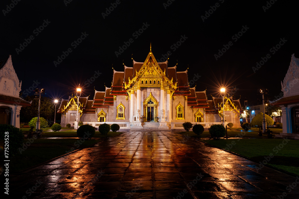 Naklejka premium The Marble Temple, Bangkok THAILAND