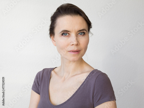 Woman with attractive smile looking into camera