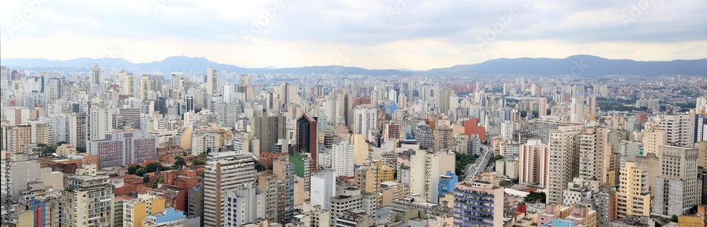 Foto panorâmica do centro de são paulo