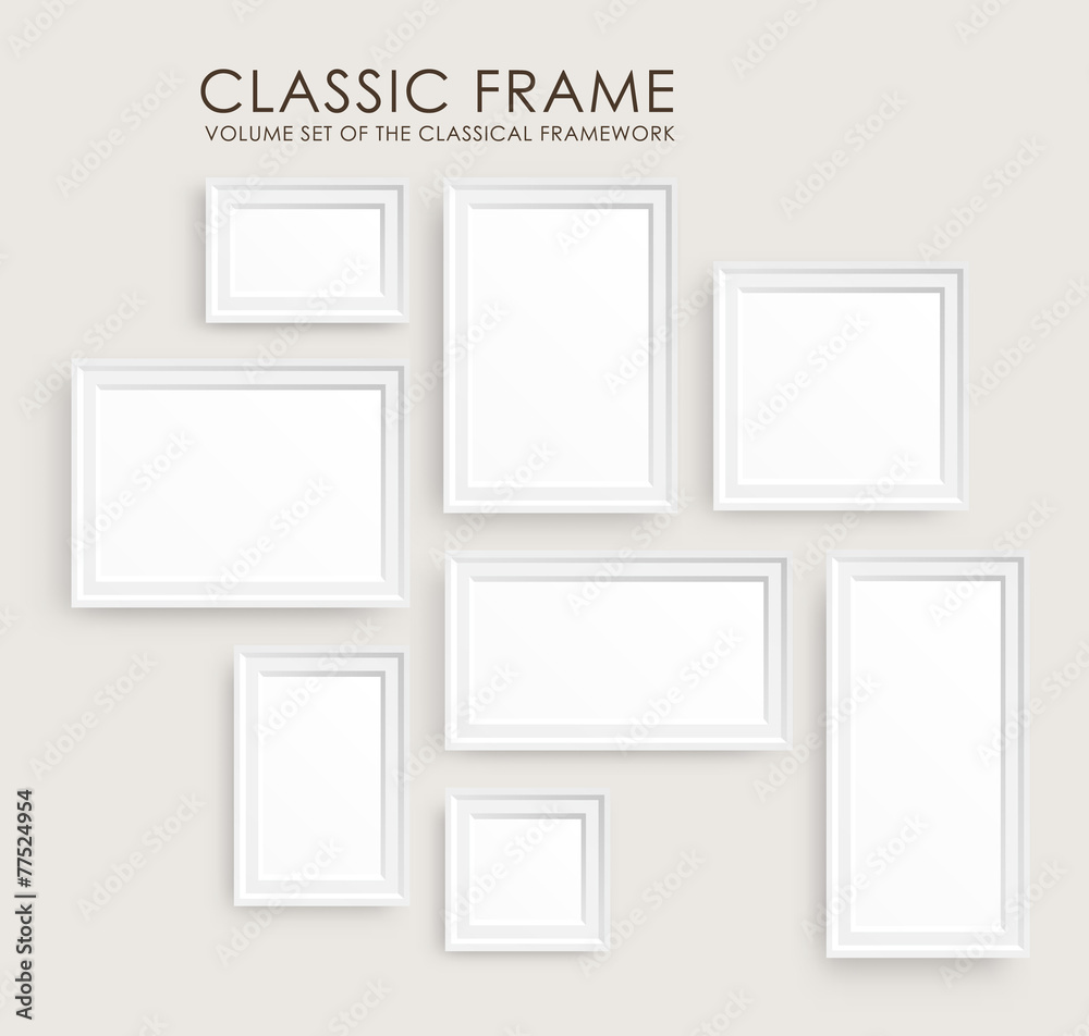 Realistic picture frames. Perfect for your presentations. - obrazy, fototapety, plakaty 