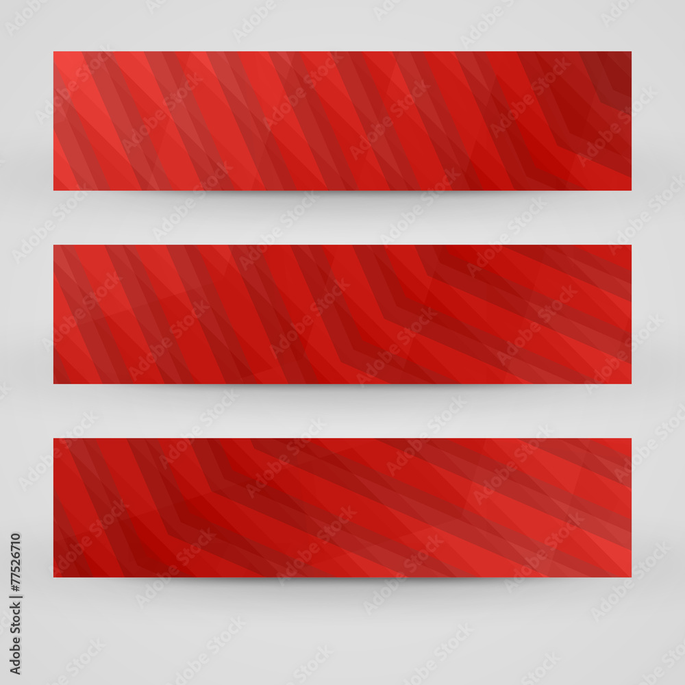 Fototapeta premium Vector banner set for your design