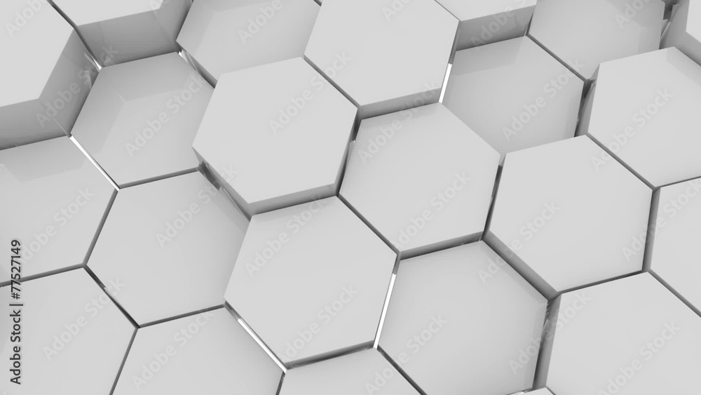 Hexagons.Alpha matte Hexagons.Alpha matte
