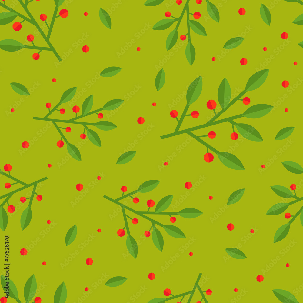 Cowberry seamless pattern Cowberry seamless pattern