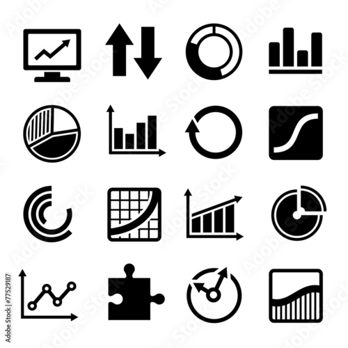 Business Diagram and Infographic Icons Set