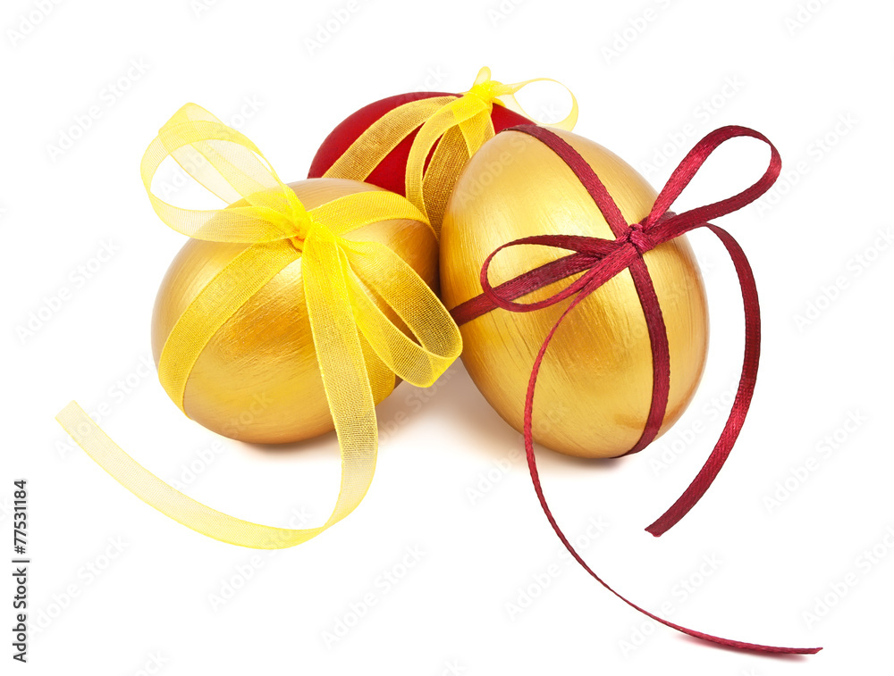 easter eggs with ribbons easter eggs with ribbons