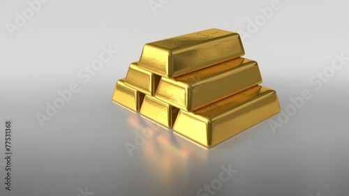 Gold Bars Rotating Seamless looped