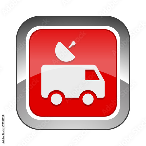 Chrome Square Button