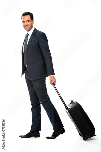 businessman with suitcase