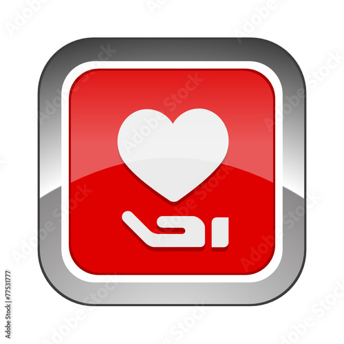 Chrome Square Button