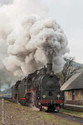 Old steam train