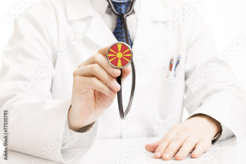 Stethoscope with flag series - Republic of Macedonia