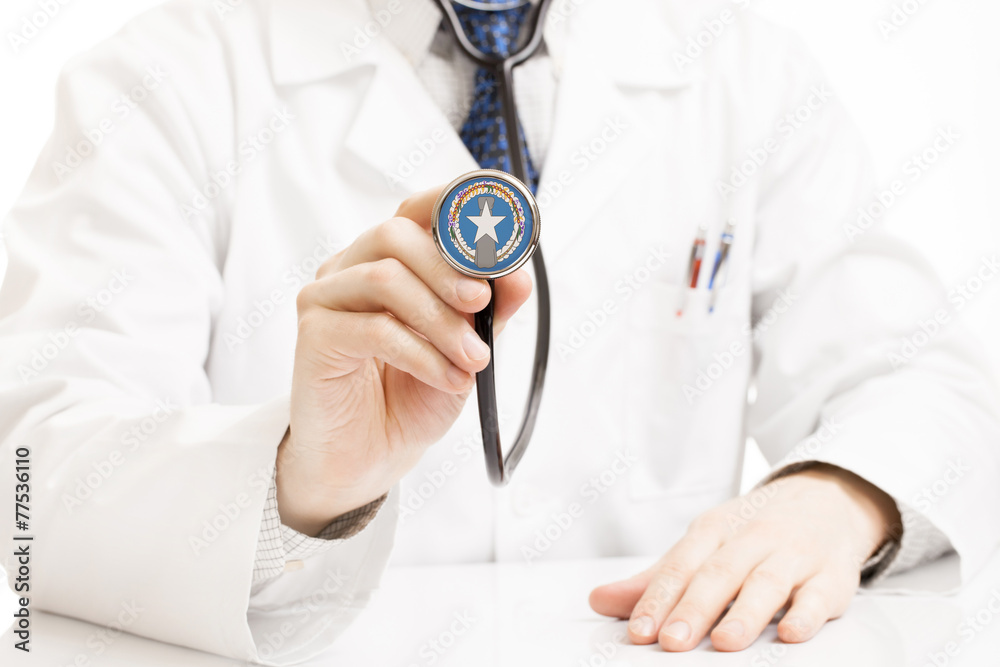 Stethoscope with flag series - Northern Mariana Islands Stethoscope with flag series - Northern Mariana Islands
