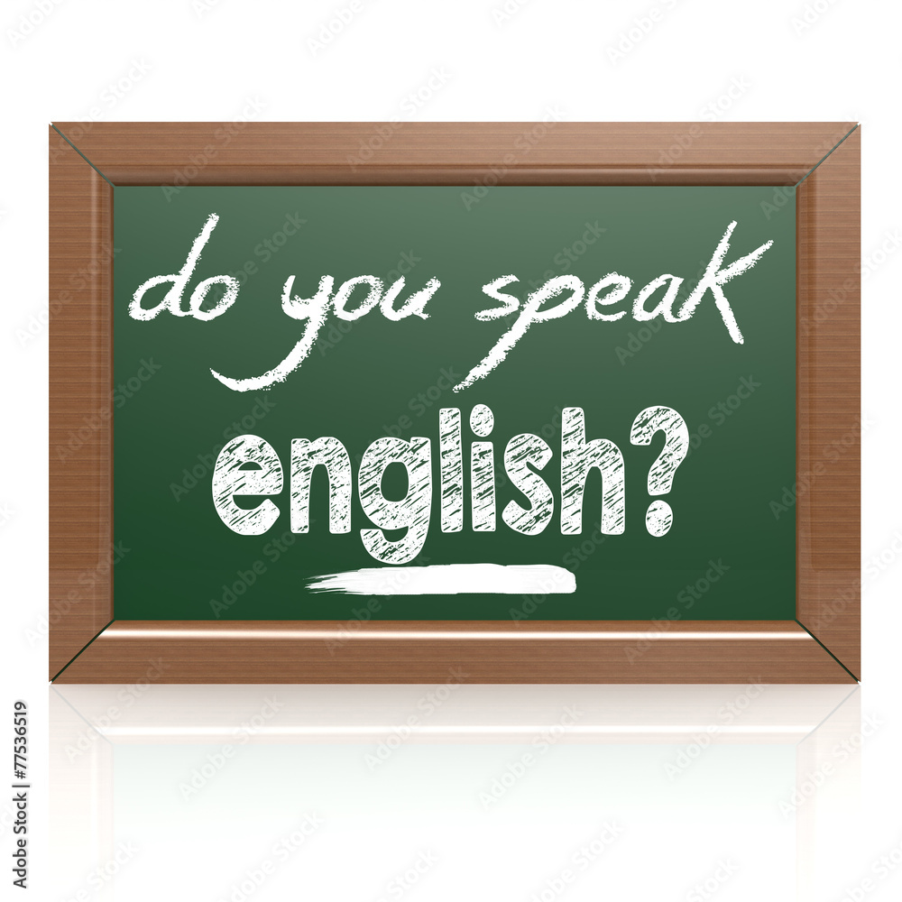 Obraz premium Do you Speak English